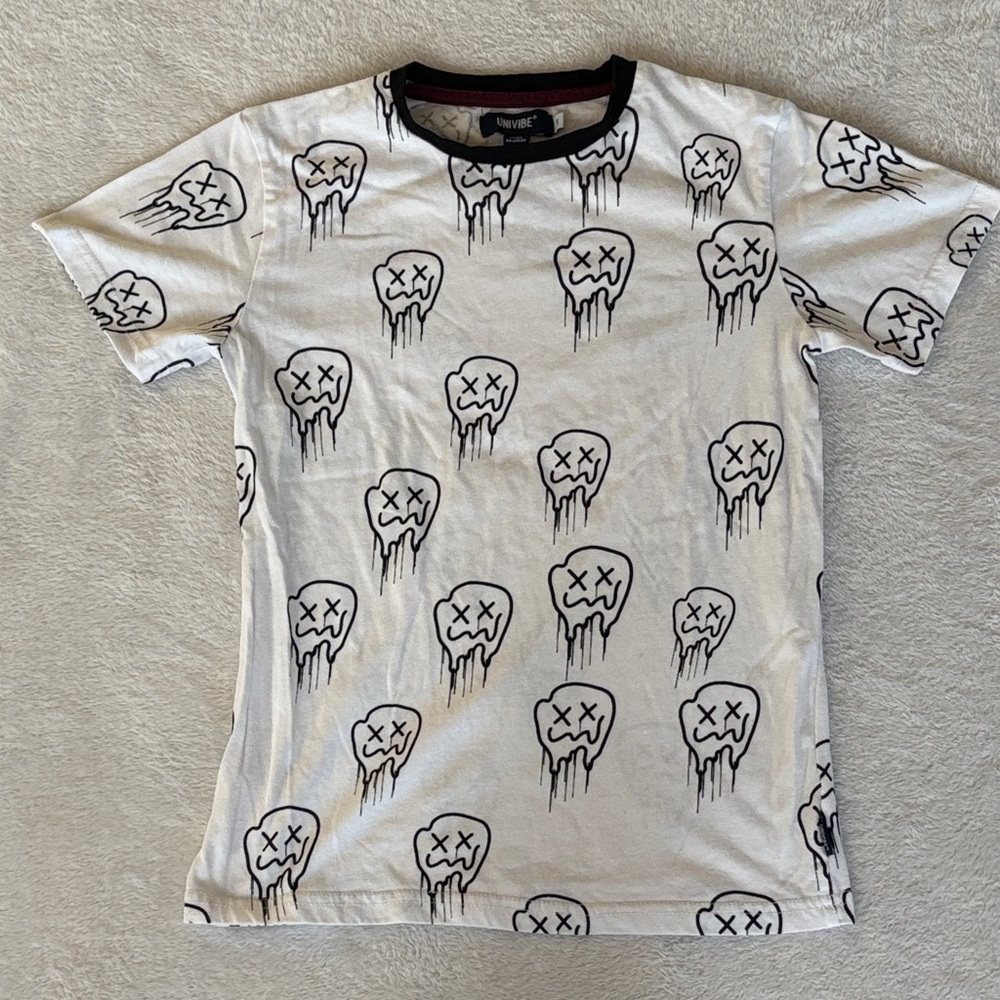 Univibe Big Boys Theo Melting Smile Crew T-shirt